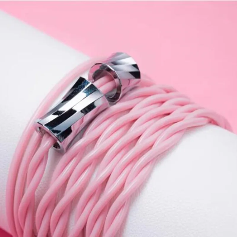 FENGRU Xiao Ying 핑크 이어폰 업그레이드 케이블, 단결정 구리 실버 도금, 2 핀 MMCX N5005, Aria 2 KATO Chu II Zero, 6N