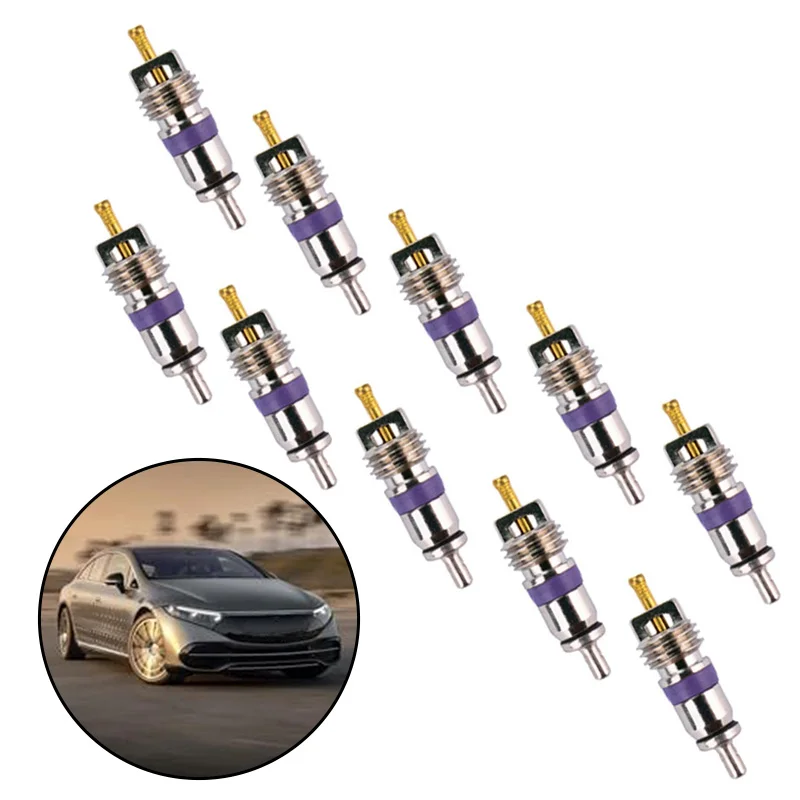 For DIY Installation Metal AC Valve Core Replacement Valve Cores For Vehicles Parts Engine OEM Replacement Fit