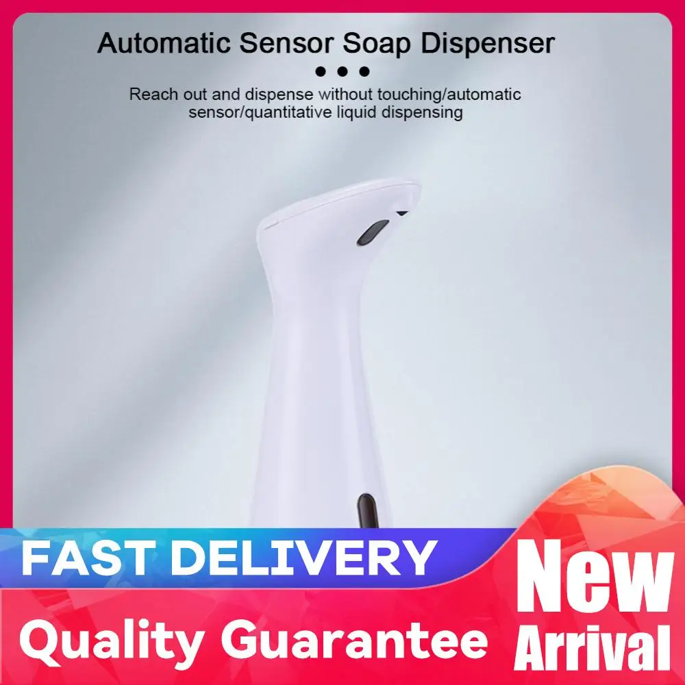 

Automatic Soap Dispenser Battery Operated 200ML Hand Sanitizer Dispenser Touchless PX6 Waterproof for Kitchen Bathroom Washroom