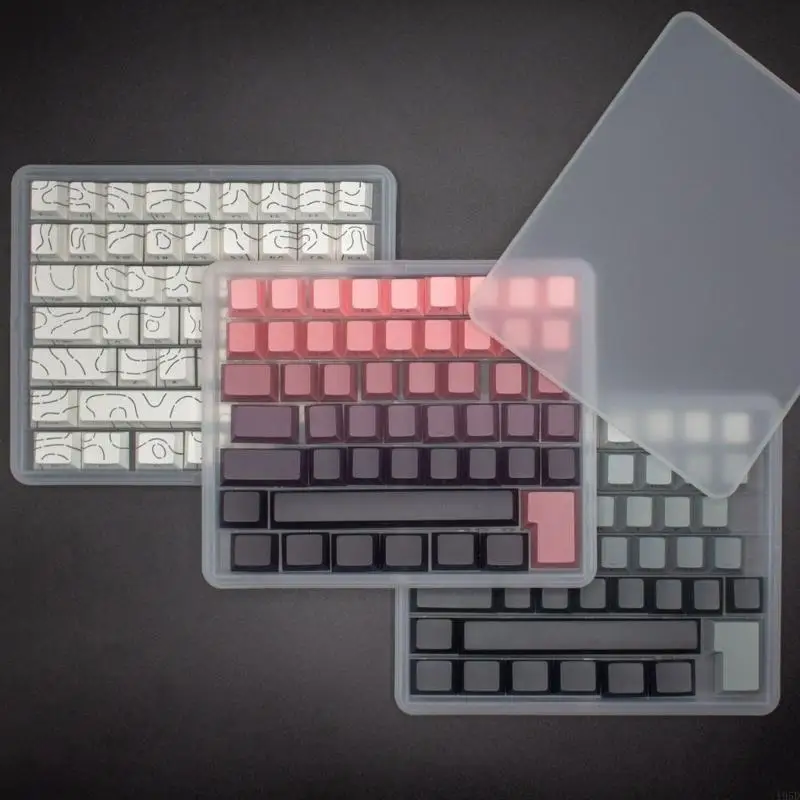 Clear Storage Case For Keyboards Accessories AntiSlip Base And Dust Resistant Design For Mechanical Keyboards Keycap 