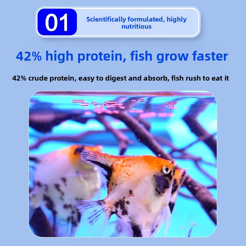 CRAZY STONE Artificial Blood Worms Fish Food, Color Enhancing Pellets for Goldfish Guppy Betta, Safe Alternative to Live Worms