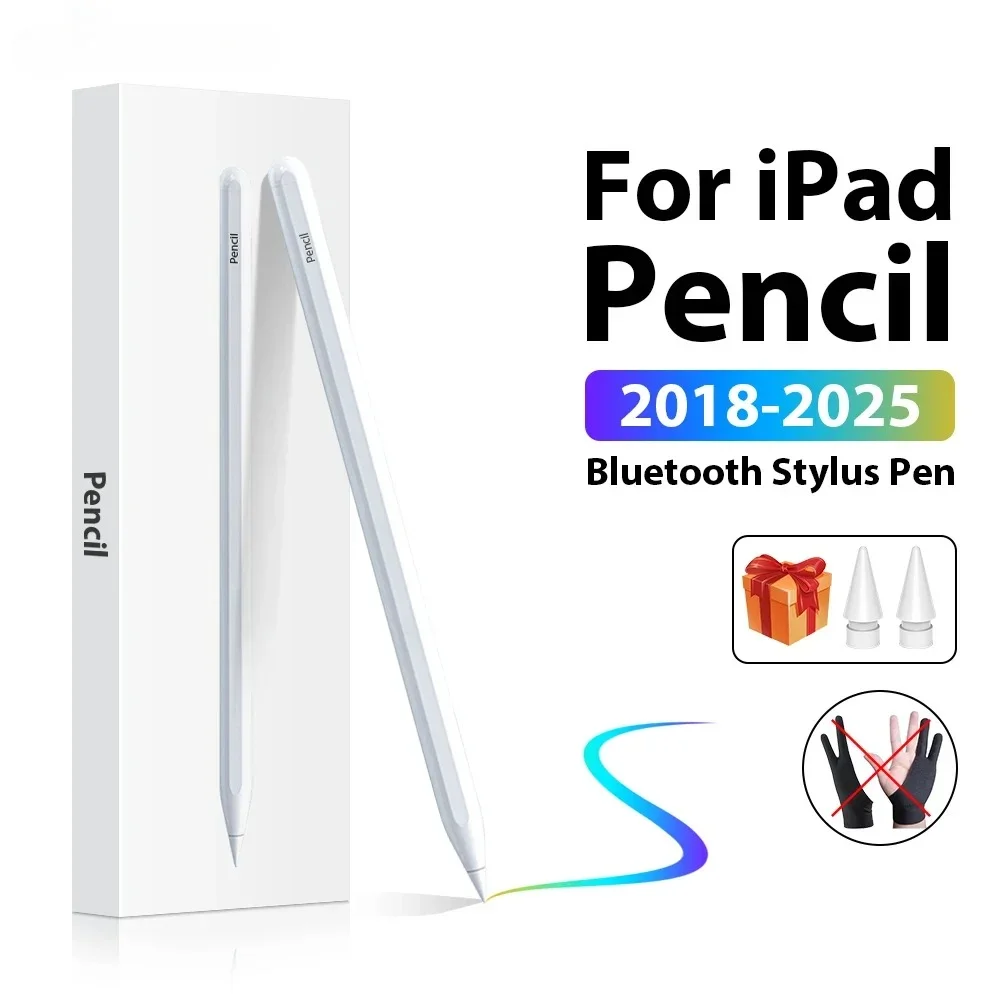 

Для Apple Pencil Для iPad Air 13 11 M3 M2 2025 5 4 Pro 12,9 Стилус Для 10 9 10-го 9-го поколения A16 Mini 6 7 A17 Сенсорные ручки