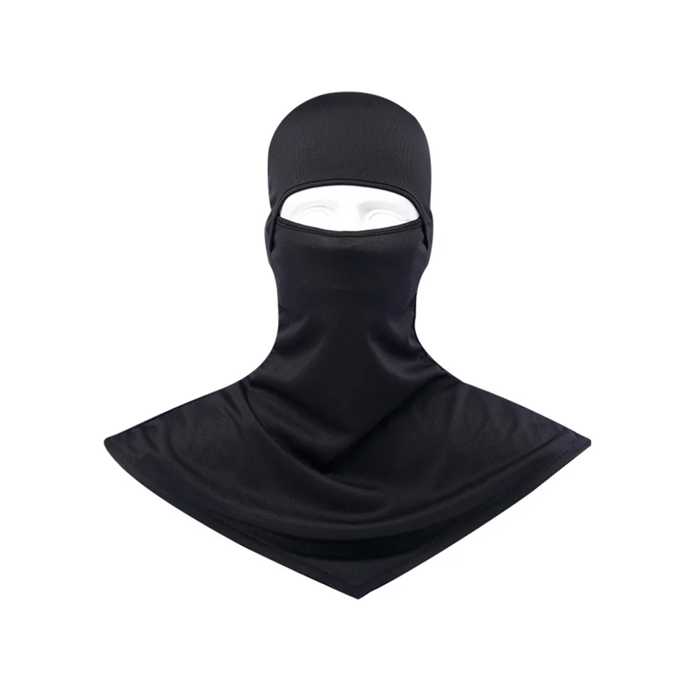 

1Pcs Outdoor Sun Block Headgear Riding Mask Black Breathable Face Cover Anti-Uv Sports Mask Quick-Dry Sweat Absorption Full Face