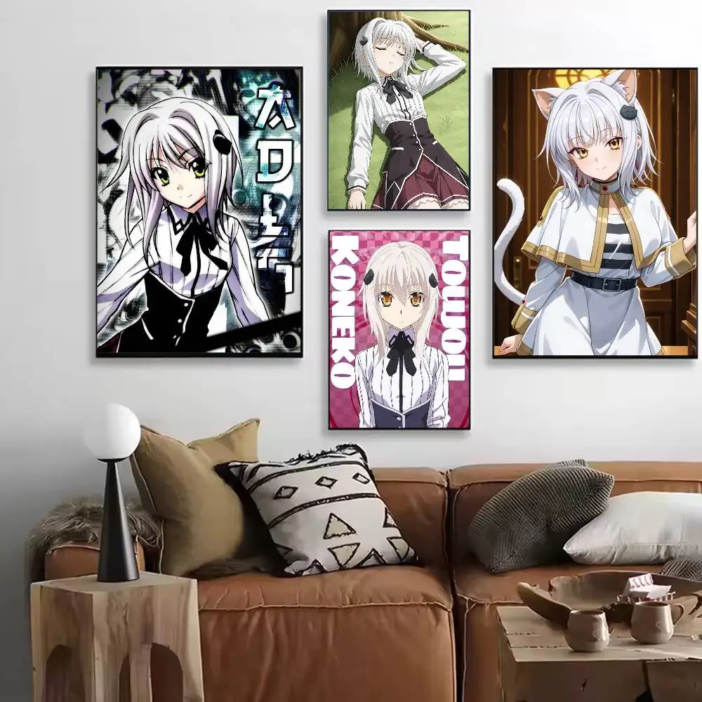 H-High School DxD K-Koneko Toujou Poster Versatile HD Waterproof Wall Art Self-Adhesive Decor for Any Space Ideal Gift