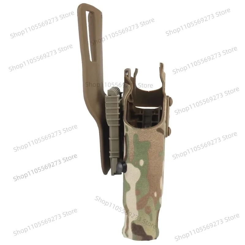 Tactical Pistol Holster for Glock G17 G19 G22 G34 with X300 Light QLS Quick Mount Adapter Leg Shroud Drop - view 4