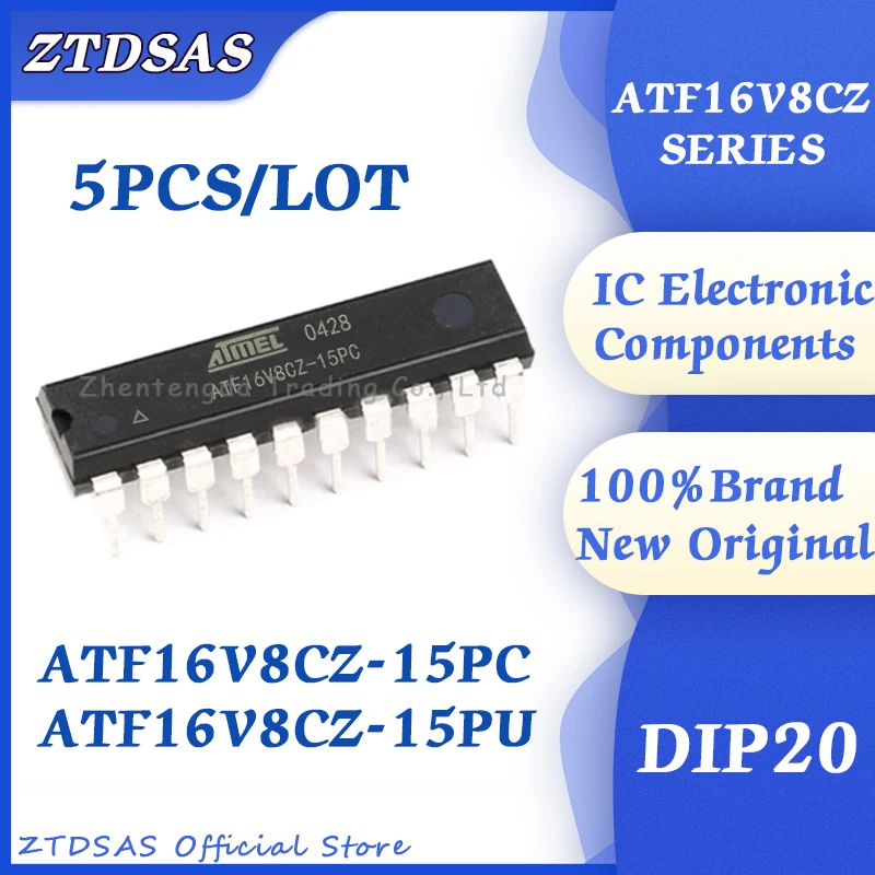 5PCS/LOT ATF16V8CZ-15PC ATF16V8CZ-15PU ATF16V8CZ-15P ATF16V8CZ-15 ATF16V8CZ ATF16V8 ATF16 ATF IC Chip DIP20