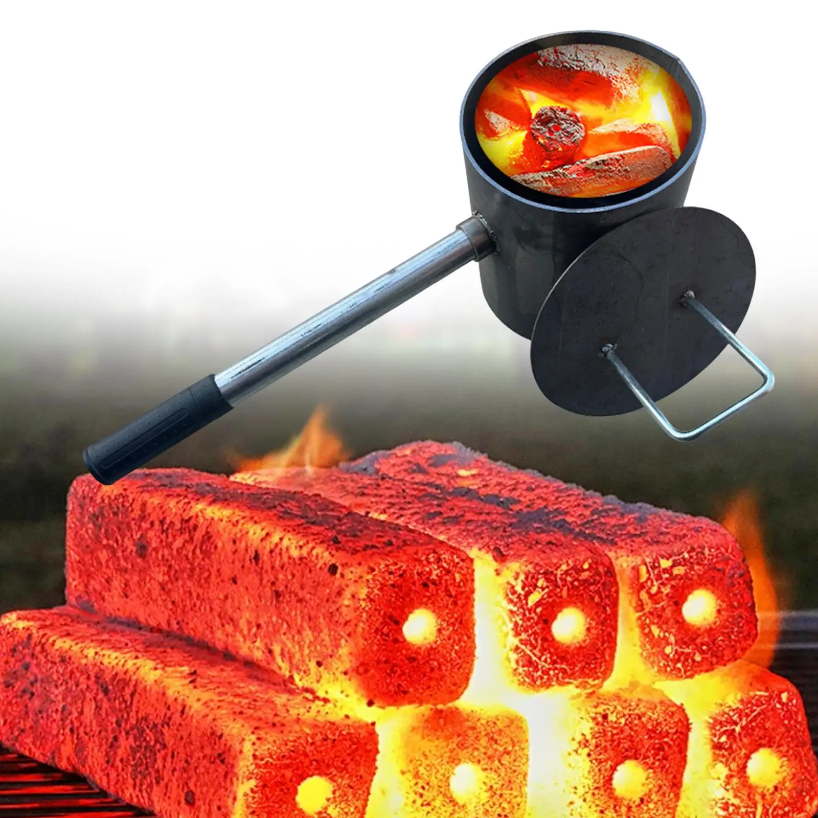 Pentola per estintore a canna di carbonio per picnic da cucina all'aperto con zaino in spalla