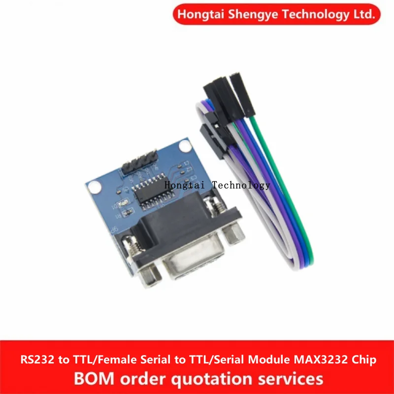 RS232 to TTL/female serial to TTL/serial module/brush board MAX3232 chip