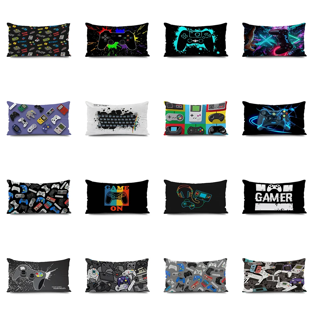 Gamers Home Gaming Hotel Decorative Pillowcase Video Game Party Cushion Cover Color Keyboard