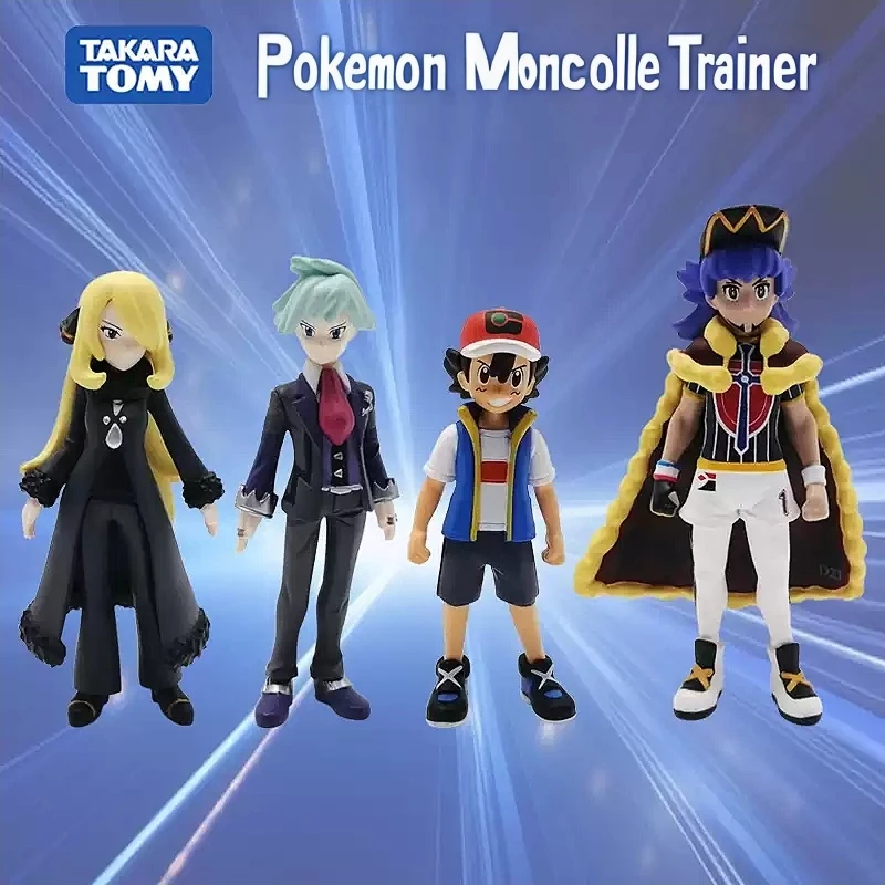 Figura Coleccionable Original de TAKARA TOMY, Pokemon Moncolle Trainer Masters, Ocho Personajes de Anime, Modelo de Alta Calidad, Juguete Coleccionable Premium, Regalo