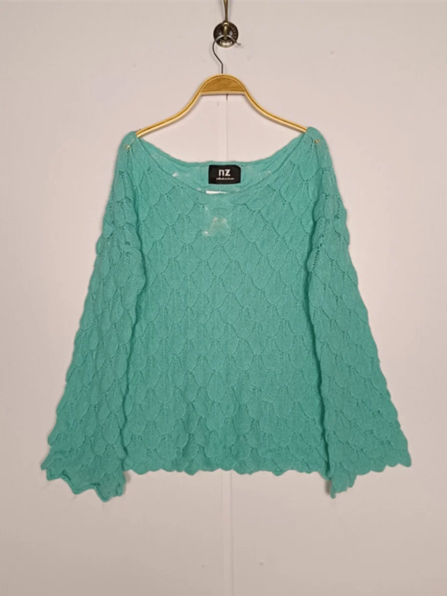 Retro Vintage Long Sve Women's Sweater Lightweight Loose Sle Commute Sle Regular Sve Thin Body Spring Autumn