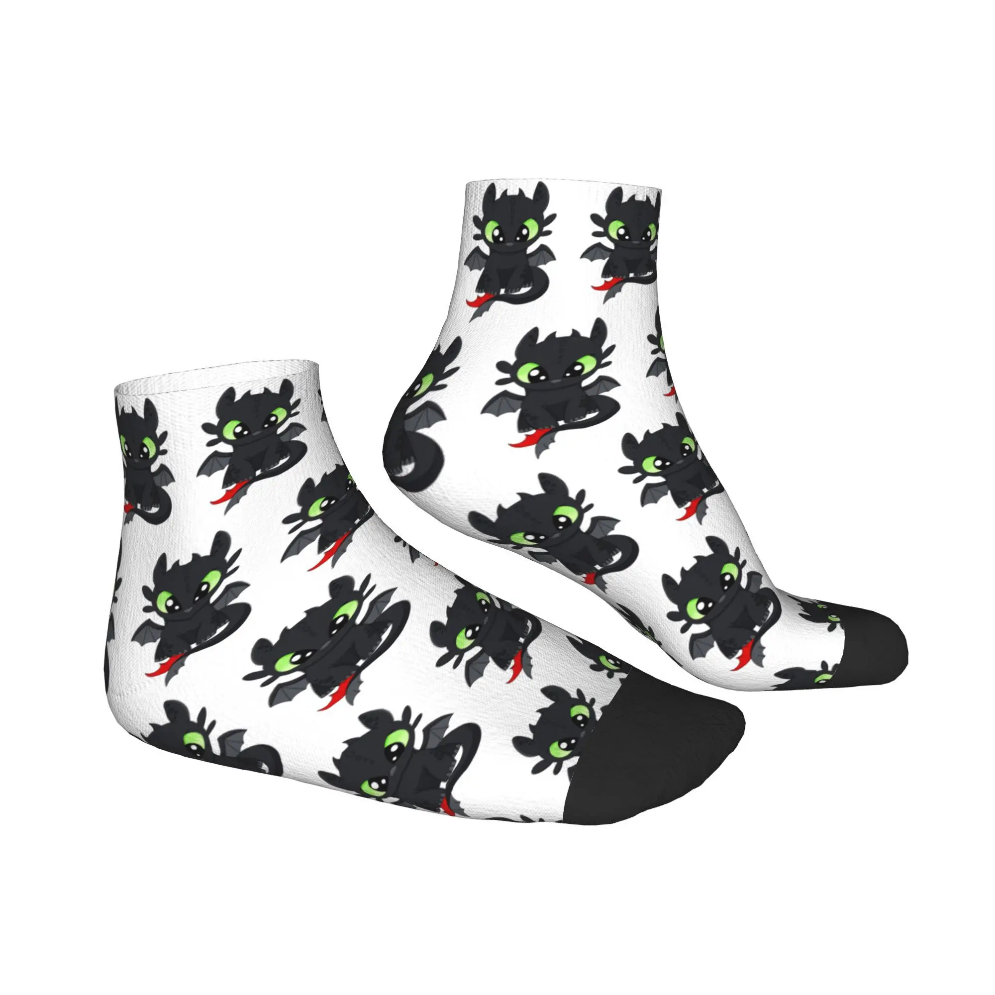 Skarpetki dziecięce All Seasons Baby Dragon, bez zębów, smok nocny furia, jak wytresować smoka, skarpetki załogowe, modne skarpety dla mężczyzn i kobiet