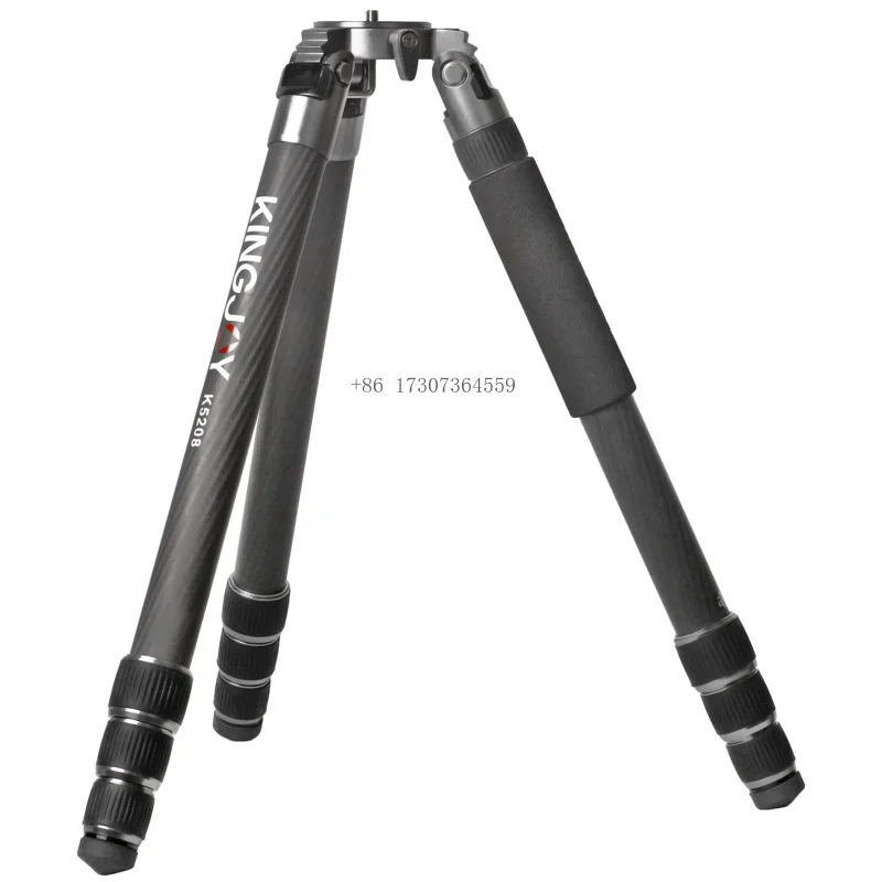Trípode fotográfico profesional de caza con trípode de fibra de carbono de 4 secciones OEM para caza, tiro y soporte de caza al aire libre