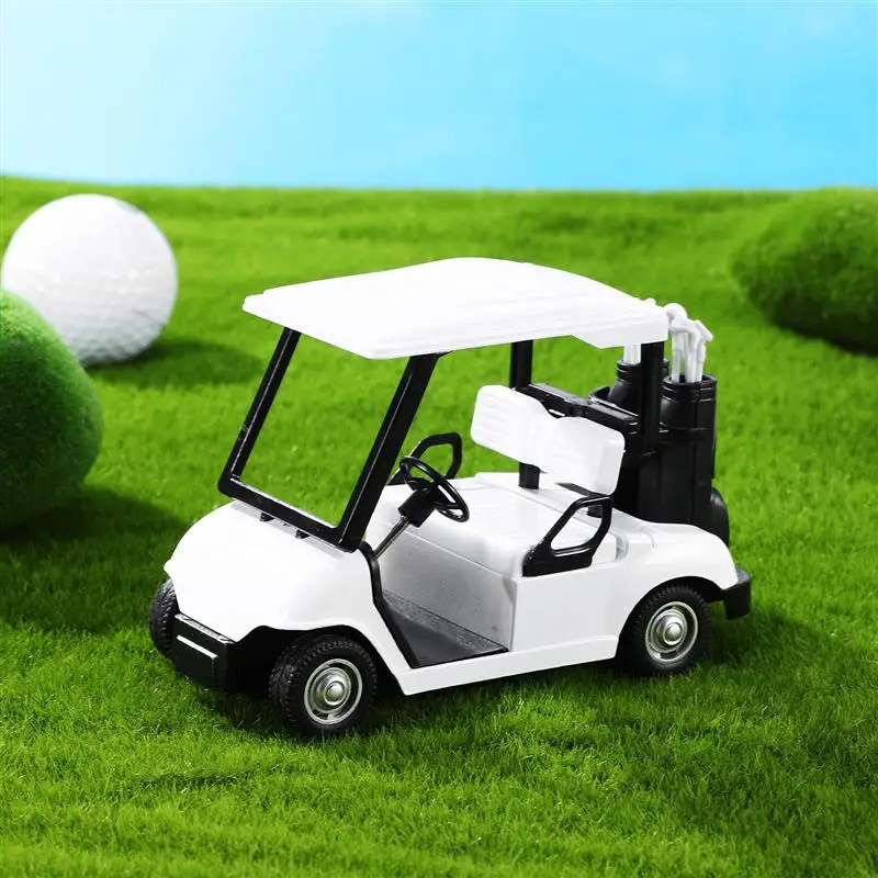 Alloy Metal Golf Cart Model Golf Cart Plaything Cart Metal Model Golf Cart Toy Golfing Themed Desk Decor Golf Party Supply