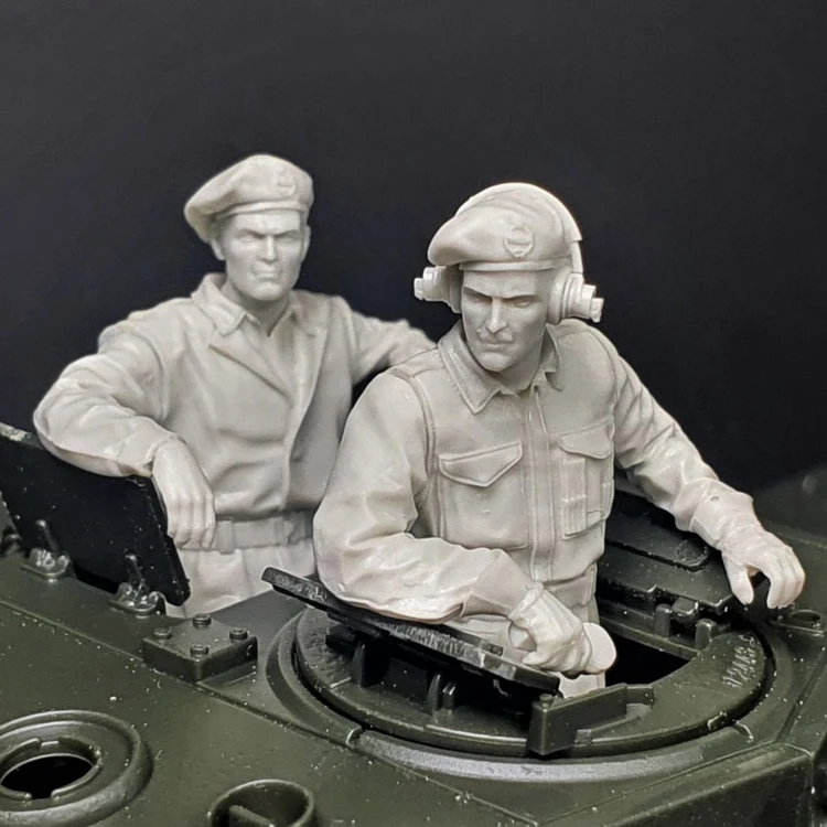 1/35 Harz Modell Figur gk Soldat, britischer Panzer Revolver Set, unmontiert und unbemalt Kit