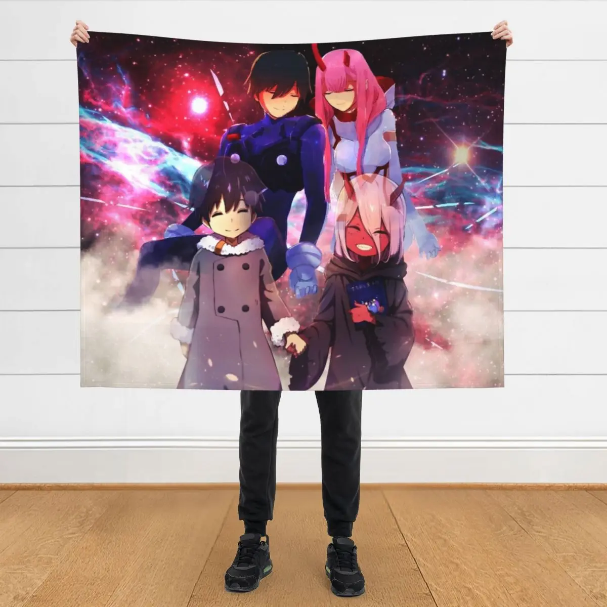 

Darling In The FranXX 3 Throw Blanket Beach Large for sofa Blankets