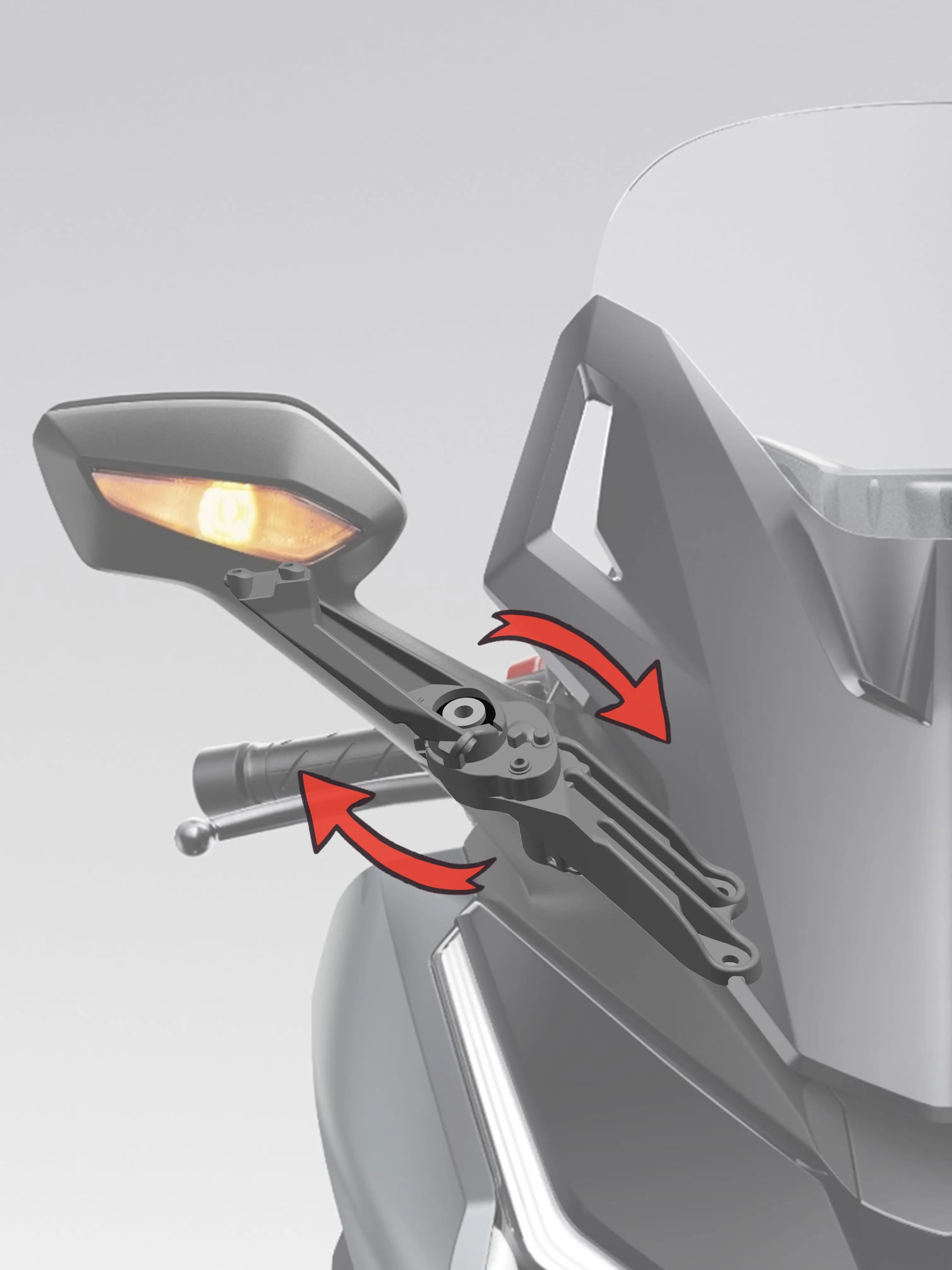 For Forza350 Electric Folding Mirror Auto Forza125 Forza250 Forza300 NSS350 Modification 2018-2025