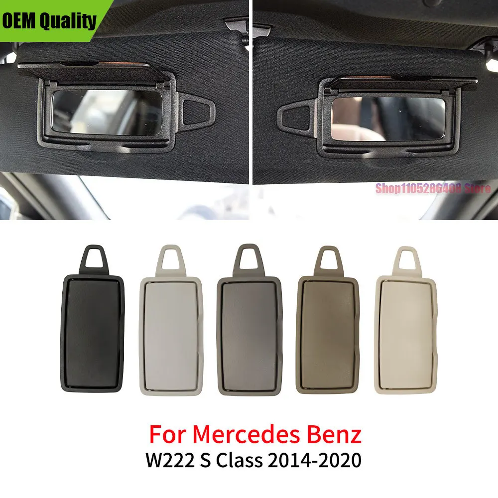 For Mercedes Benz S Class W222  2014-2020 S300 S320 S350 S400 Car Interior Front Sun Shade Visor Makeup Cosmetic Mirror Cover