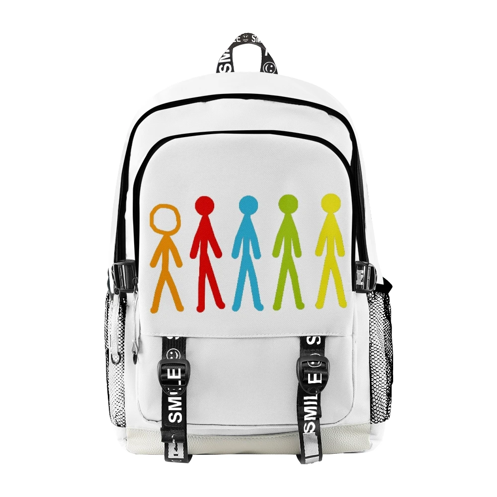 Alan Becker Merch New Zipper Backpack Children Kids School Bag Unique Daypack 2023 Unisex Traval Bag Oxford Cloth Funny Bags