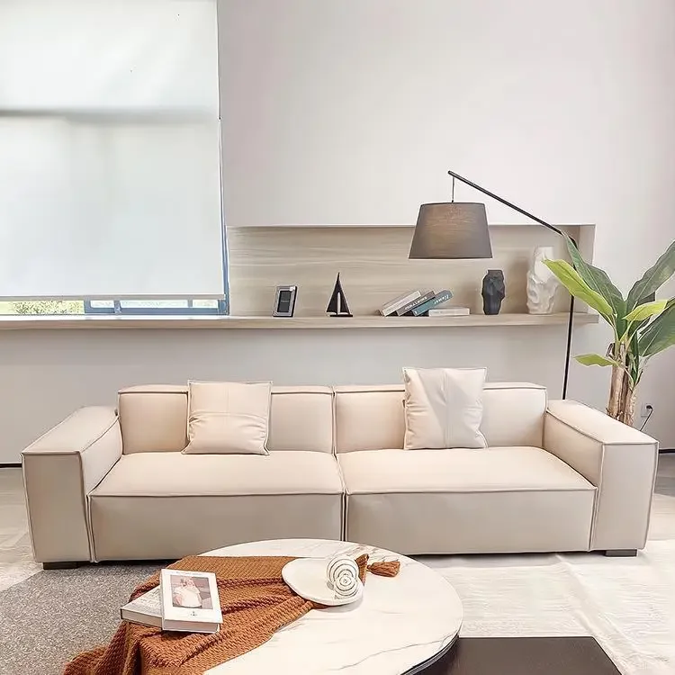 Italian minimalist technology cloth sofa