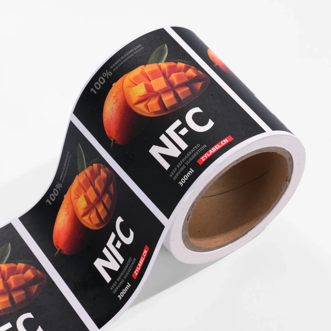 Etykiety na butelki napojów z PVC, wodoodporne, personalizowane naklejki na produkty płynne do napojów — zdjęcie produktu 6