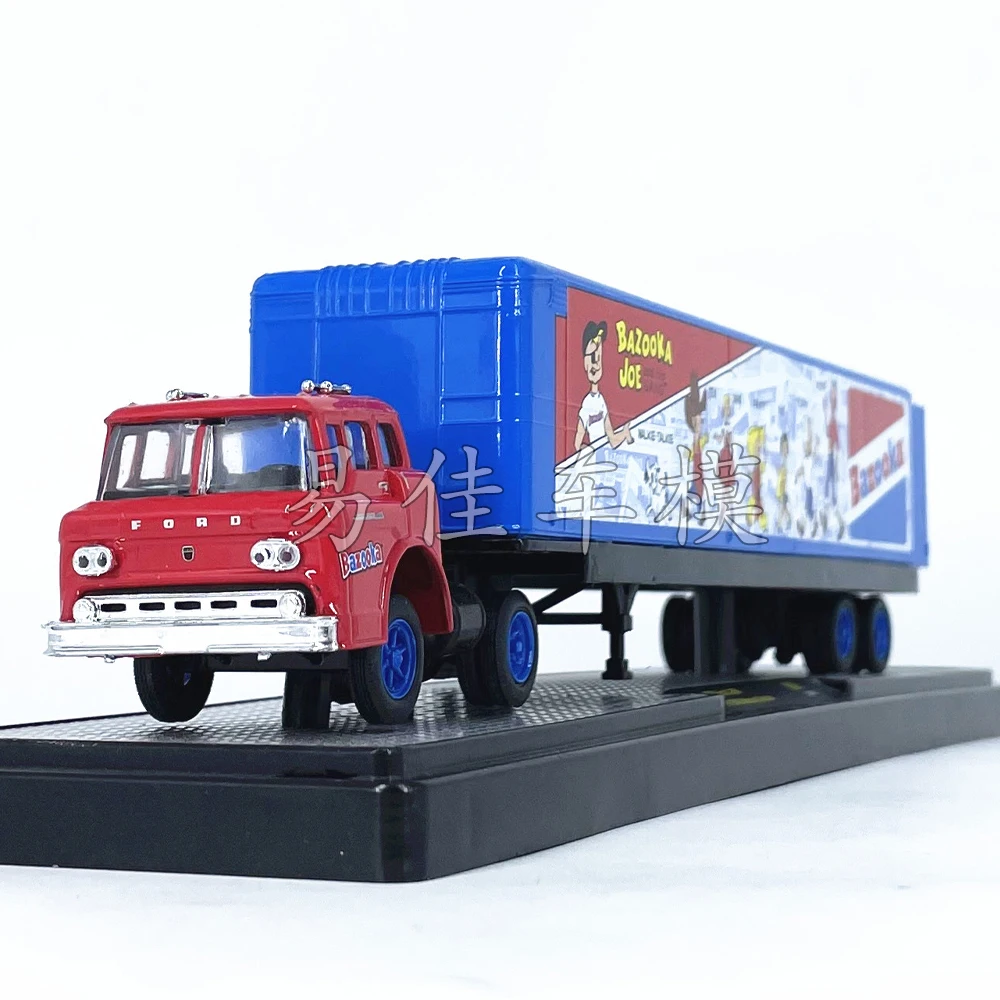 M2 Machines 1/64 1958 Ford C-500 &1949 mercury Custom R69 Red Blue Die-cast Alloy Car Model Collection Gift