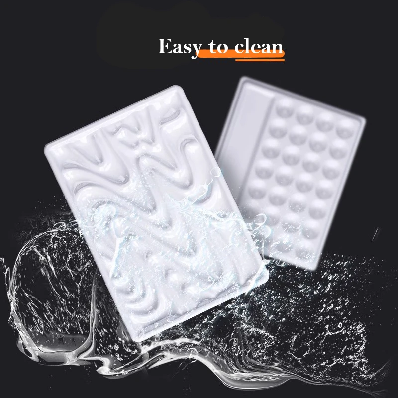 1/5/28 Grid Paint Tray White Imitation Ceramic Easy to Clean Pigment Palette for Artists Acrylic Watercolor Oil Chinese Painting