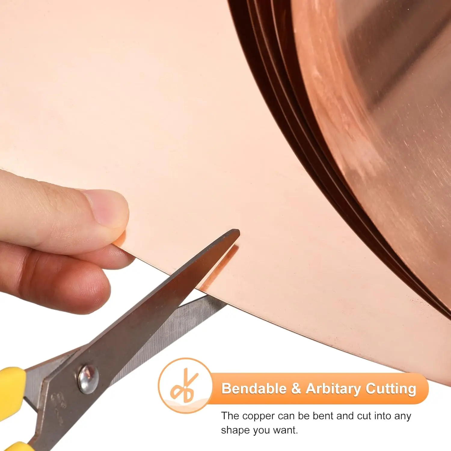 1M/Roll Copper Sheet Roll, 99.9% Pure Copper Strip Plate Pure Purple Copper Sheet for Electricity DIY Projects (Multiple Sizes)