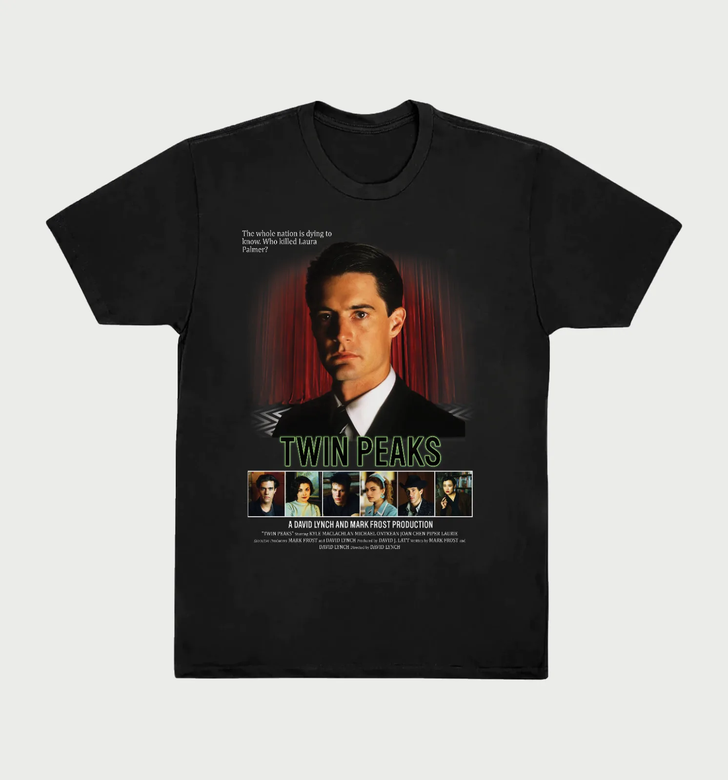 Twin Peaks 1990 Who Killed Laura Palmer T Shirt Happy House Video Entertainment