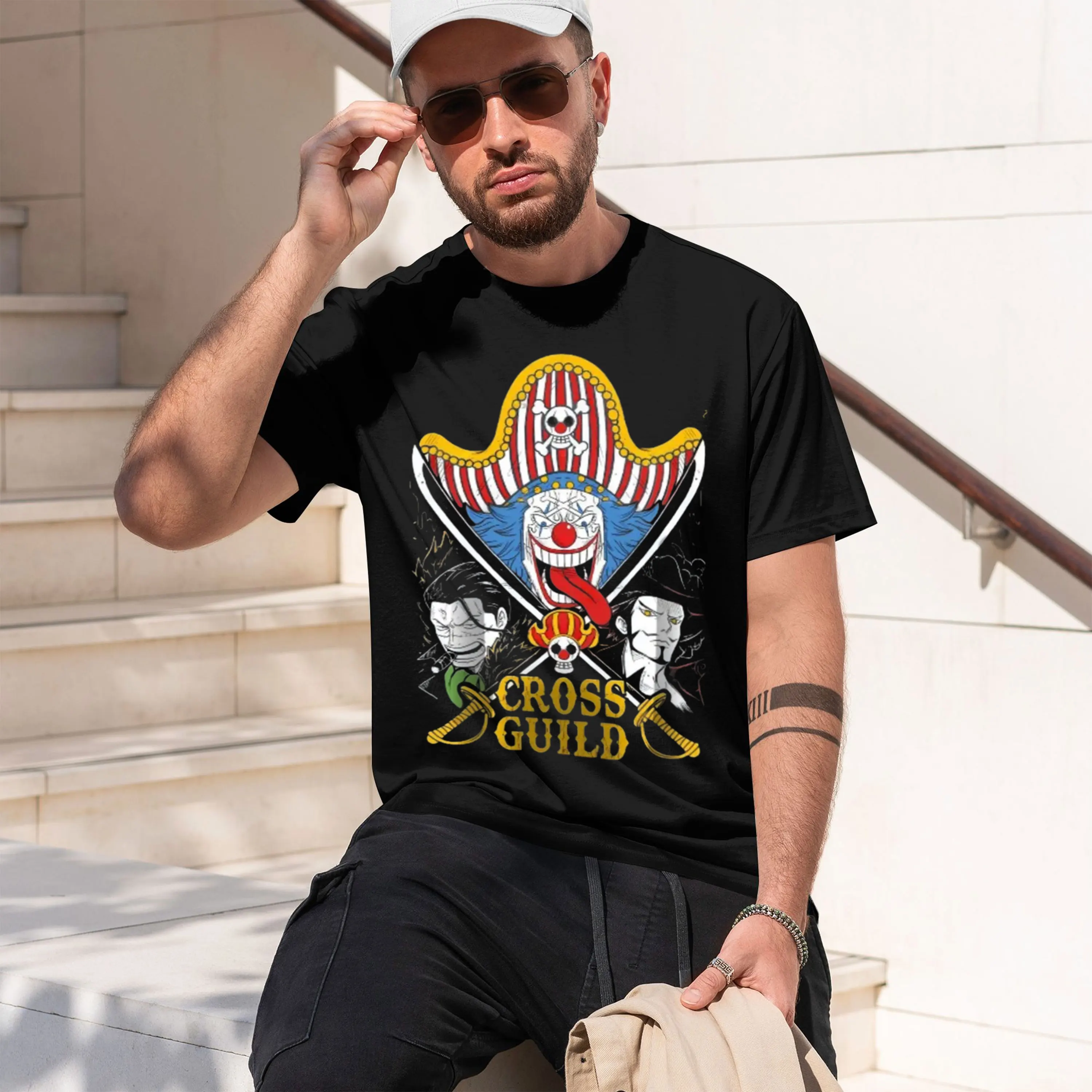 Design Men's T-Shirt Cross Guild Graph Summer Casual Wear For And Fans 2026 New Model Short-sleeve crewneck TShirt Classic Casua