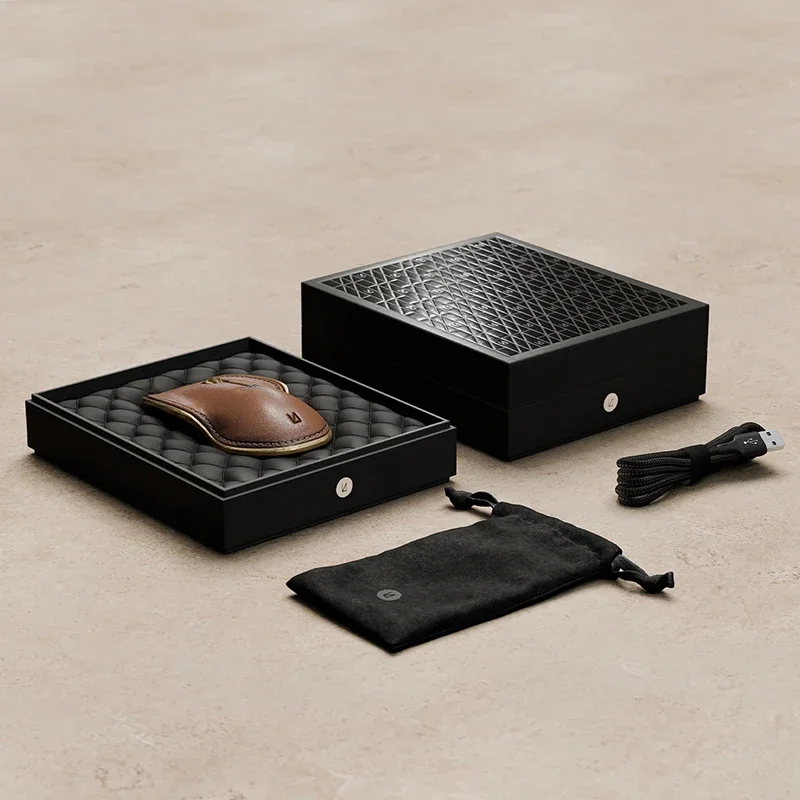 Lunar Artefacts Leather Wireless Mouse Pad