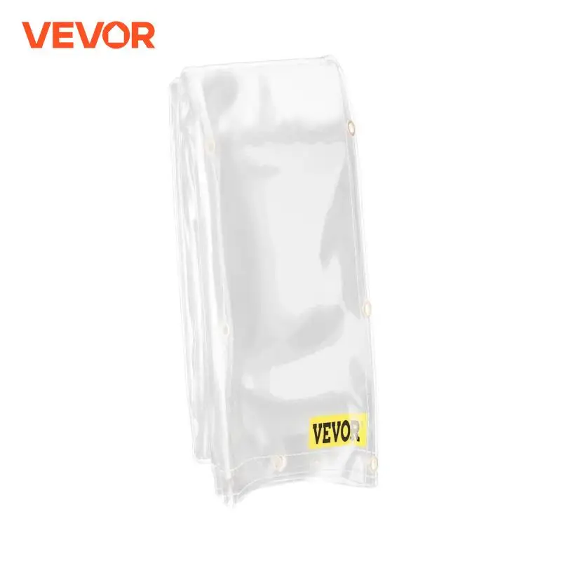 VEVOR Clear Tarp PVC Vinyl Tarpaulin 8 x 10 /10 x 10 /8 x 12 /8 x 20 ft 20 Mil Heavy Duty Waterproof Garden Structures & Shade