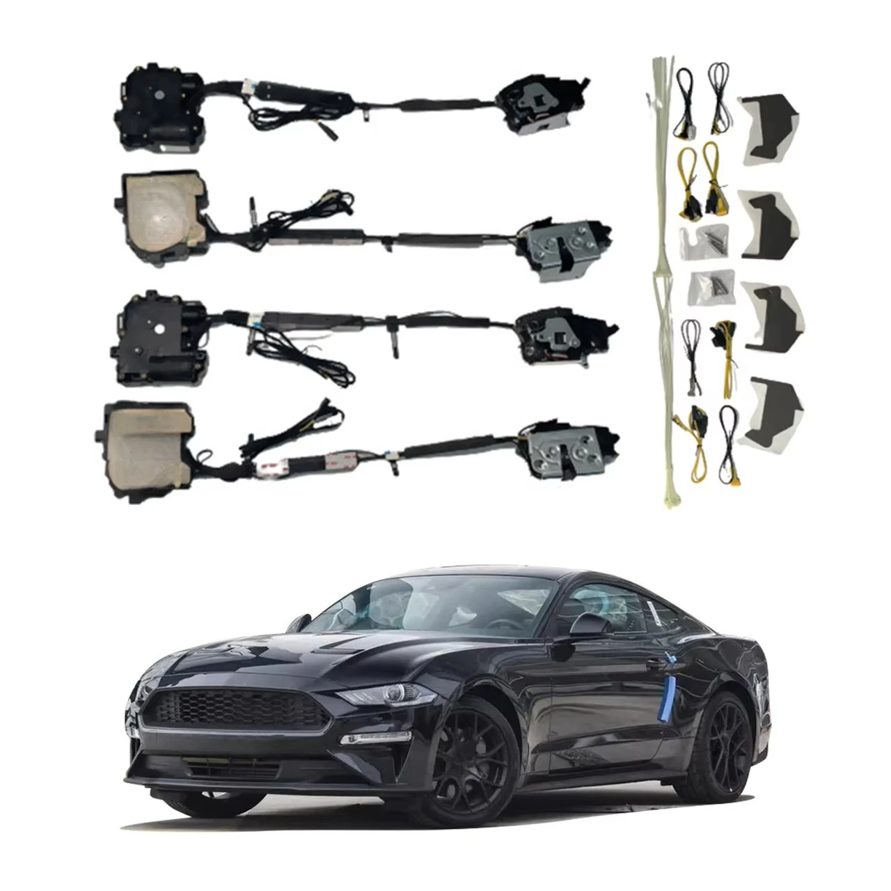 Anti-pinch Soft Close Electric Suction Door Modification Kit Fit Ford Mustang Everest Edge Kuga Ecosport Mondeo Taurus Escort