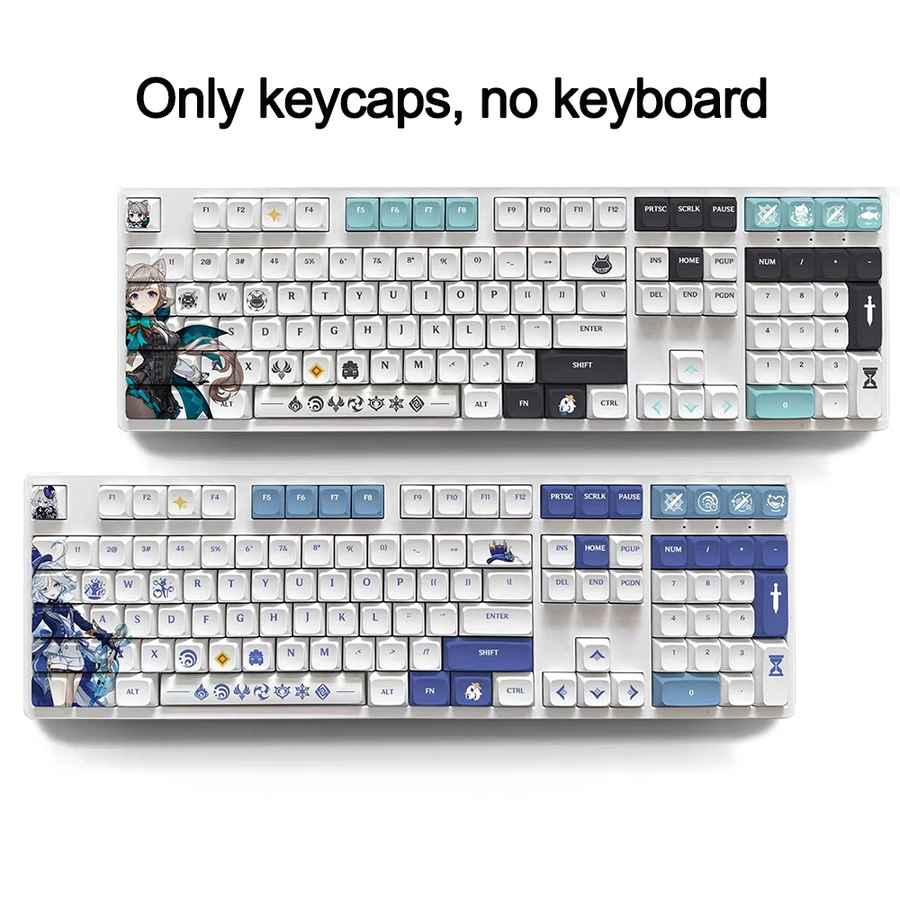 genshin-impact-keycaps-xda-profile-freminet-neuvillette-pbt-material-keycaps-for-ansi-mechanical-keyboard-only-keycaps
