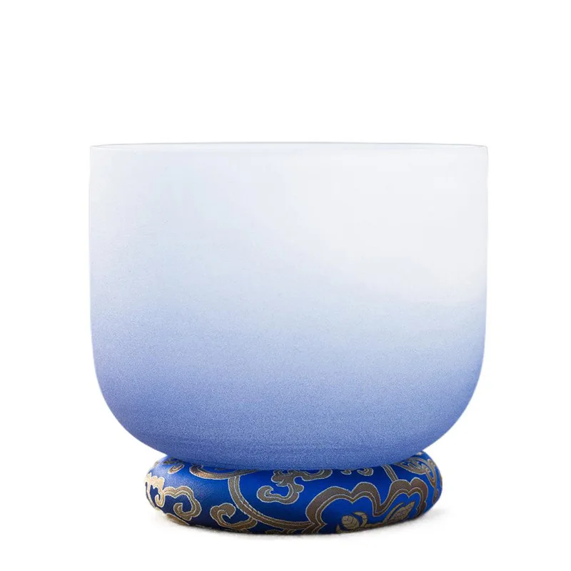 Frosted Quartz Crystal Transparent Singing Bowl for Sound Healing Crafts