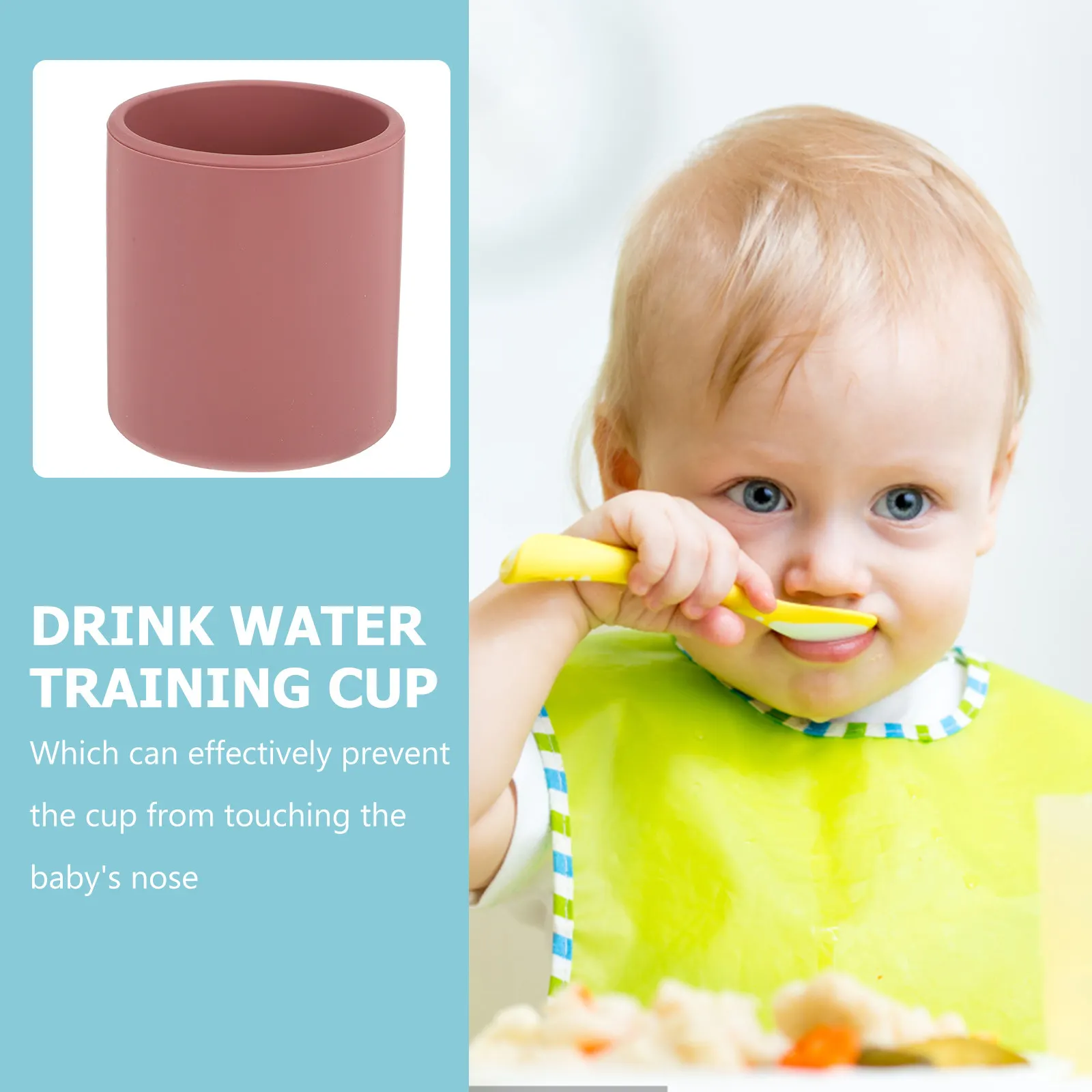 

Silicone Baby Training Cup 300Ml Ergonomic Anti-Choking Design Smooth Kids Drinking Water Milk Toddler Cup