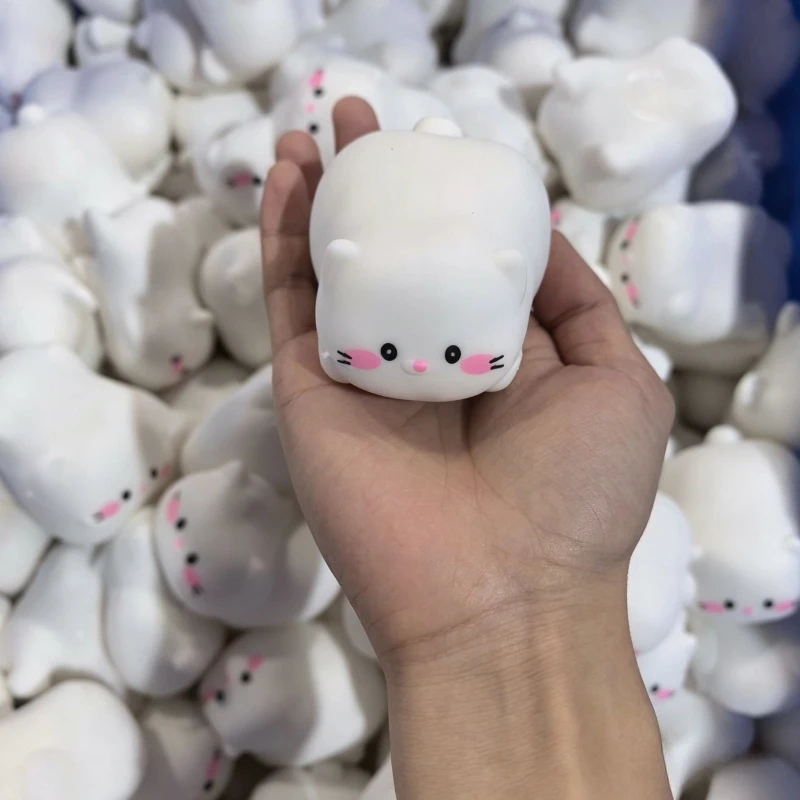 Crunchy Panda Squishy Stress Ball Fidget Toy Squeeze Toy Round Blocks Filled ASMR Anti Stress Release Hand Relax Gift Toy image 5