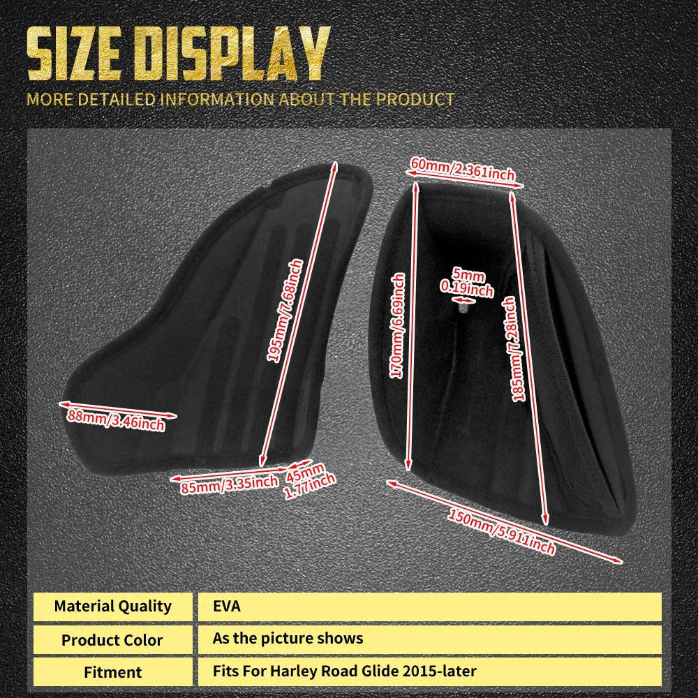 Motorcycle Faring Glove Boxes Compartment Liners Tool Box Storage Bag Insert Inner Pad For Harley Touring Road Glide FLTRX 15-Up - Image 6