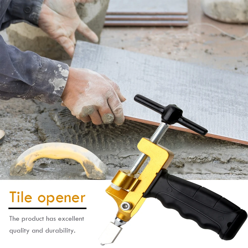 2 in 1 Manual Glass Cutter DIY Ceramic Tile Opener Divider Diamond Cutting Hand Tool High-Strength Cutting Wheel Knife Tools