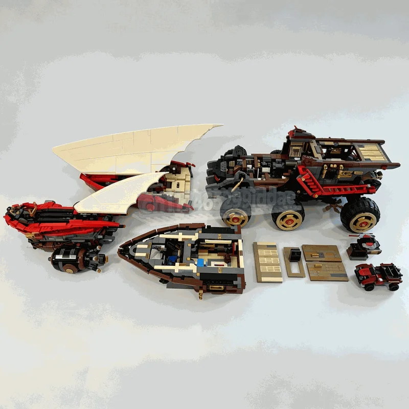 NEW 6656PCS Land Bounty Vehicle MOC Model Custom Puzzle Technical DIY Creative Assembly Building Blocks Toy Collection Gift Set