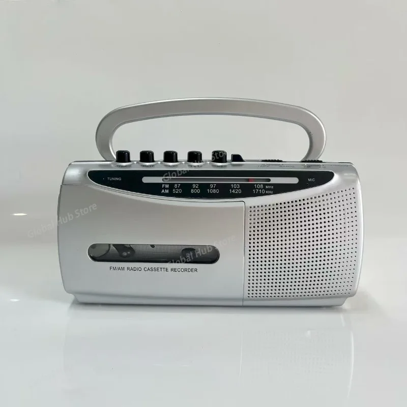 

AM/FM Многодиапазонный портативный радиоприемник для старика, утренний тренировочный плеер, магнитофон, уличный кассетный плеер, ностальгический подарок