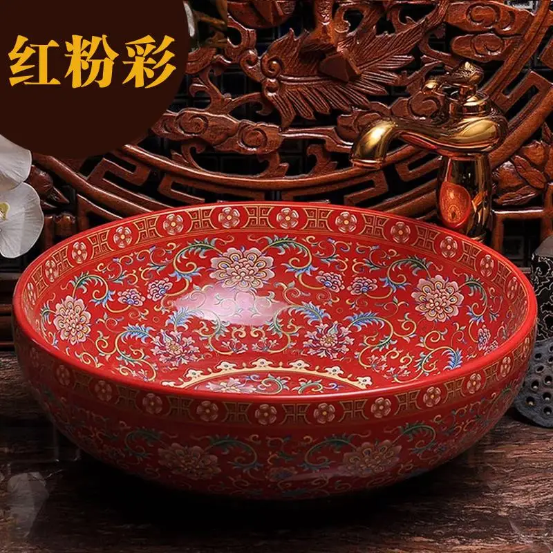 

White Jingdezhen factory directly hand ceramic wash basin