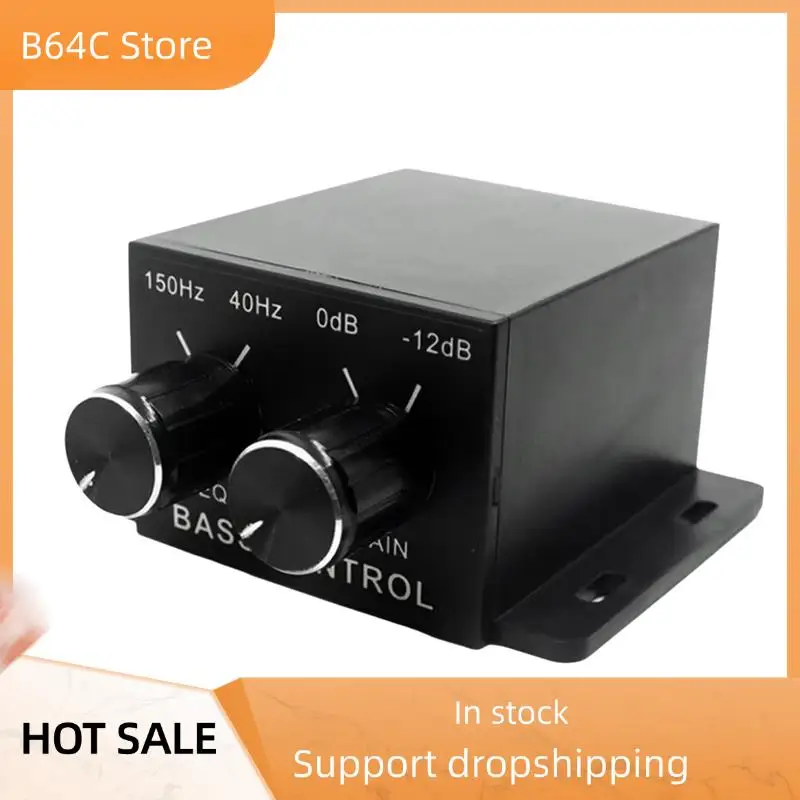 AMPLIFICADOR DE POTENCIA automático B64C, amplificador de Audio Universal para coche, nivel RCA de graves, perilla de Control remoto de volumen para la mayoría de los coches