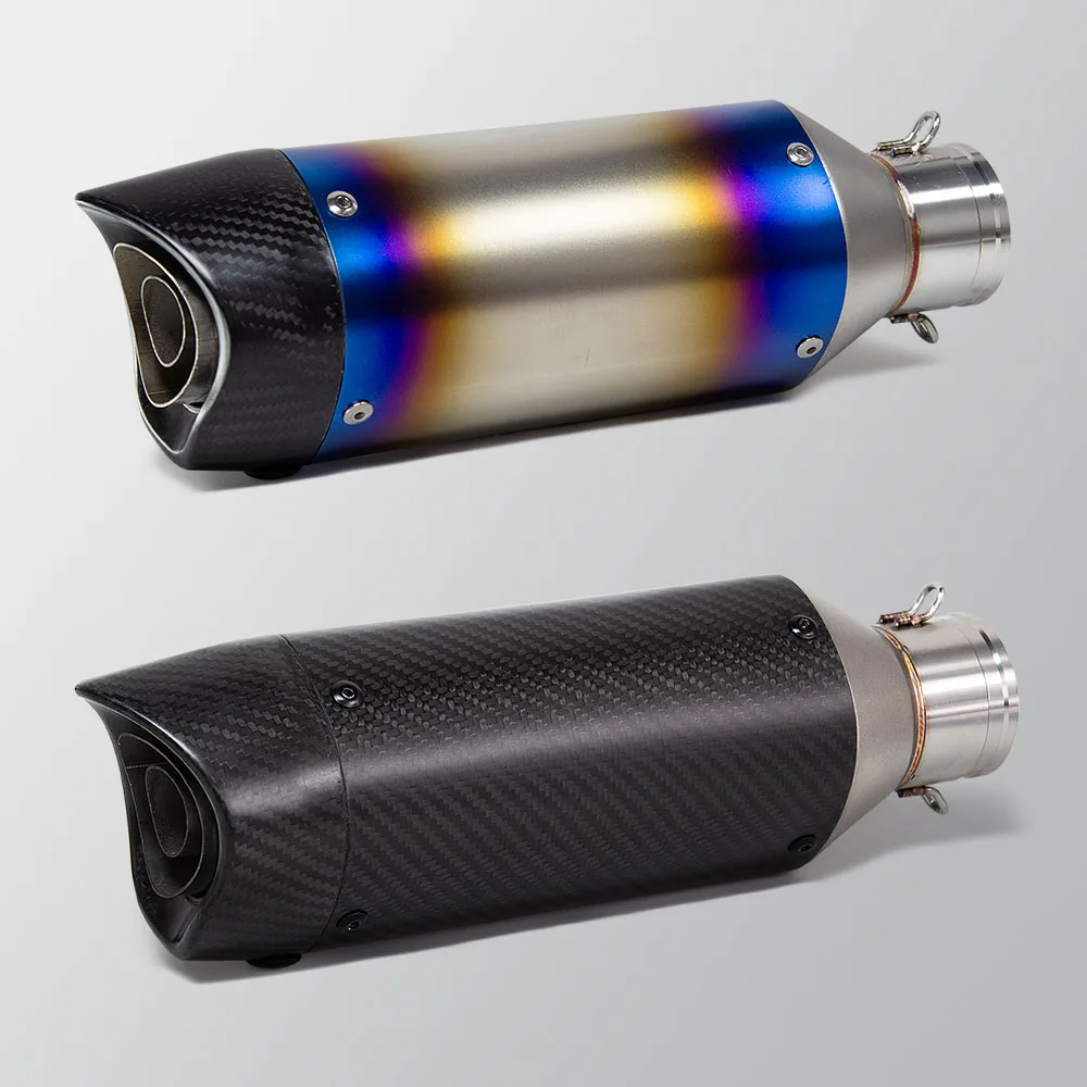 

Motorcycle Exhaust Universal 51mm Carbon Muffler with DB killer for 450SS NK450 ZX4RR MT03 CBR300R Z650 GSX250R GSXS125 GPR150
