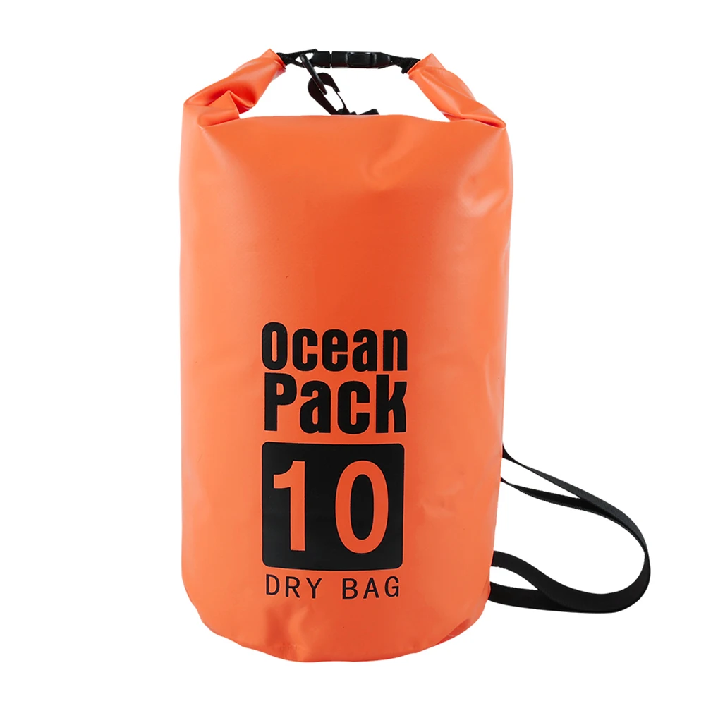 PVC Waterproof Dry Bag 2/3/5/10/15L Outdoor Diving Foldable Storage Beach Swimming Bag For Rafting River Ocean Fishing Backpack