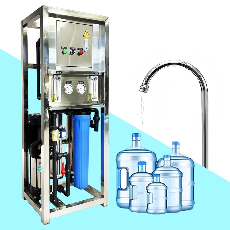Commercial Whole-House Water Purification & Treatment Equipment - Reverse Osmosis System With 500L/Hour Flow Rate
