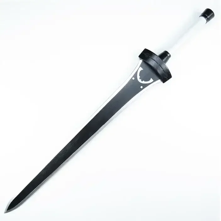 [Funny] 105cm Cosplay Anime sword Art Online SAO weapon Alicization Kirigaya Kazuto/Kirito's wooden Sword model Costume party