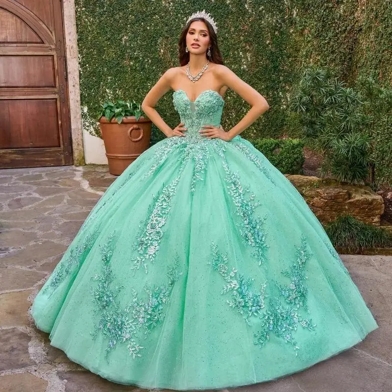 

Sky Blue Ball Gown Quinceanera Dresses Off Shoulder Beading Tiered Tull Party Birthday Sweet 16 Vestidos 15 De Anos Customized