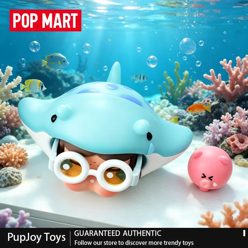 

Genuine Pop Mart Crybaby Tears Into The Sea Series Desk Lamp Merchandise Home Gift Cute Stuff Miraculous Surprise Toys Figurine