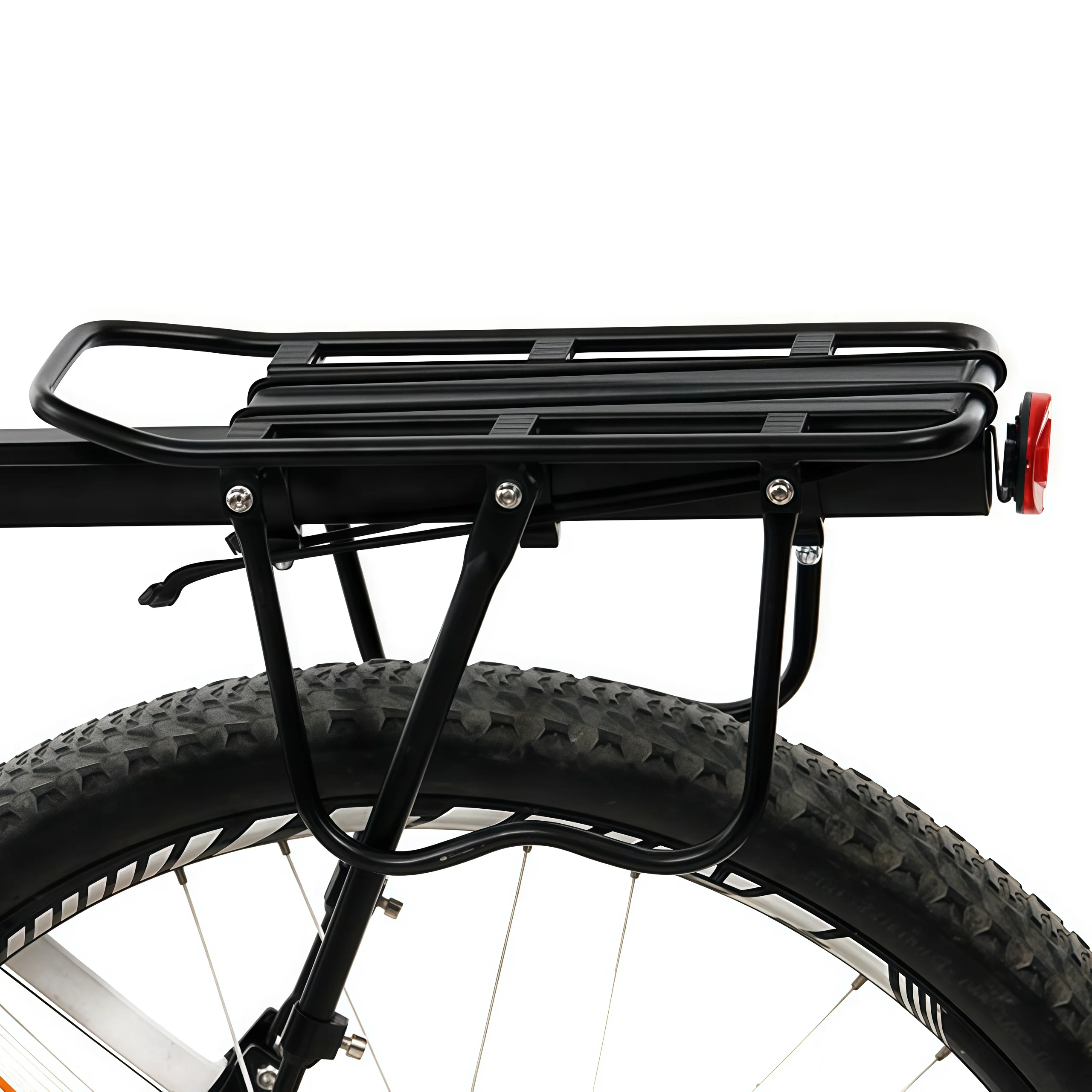 

Bike Rear Seat Rack Quick Release Adjustable Bicycle Luggage Carrier Aluminum Alloy Bike Cargo Rack With Reflector